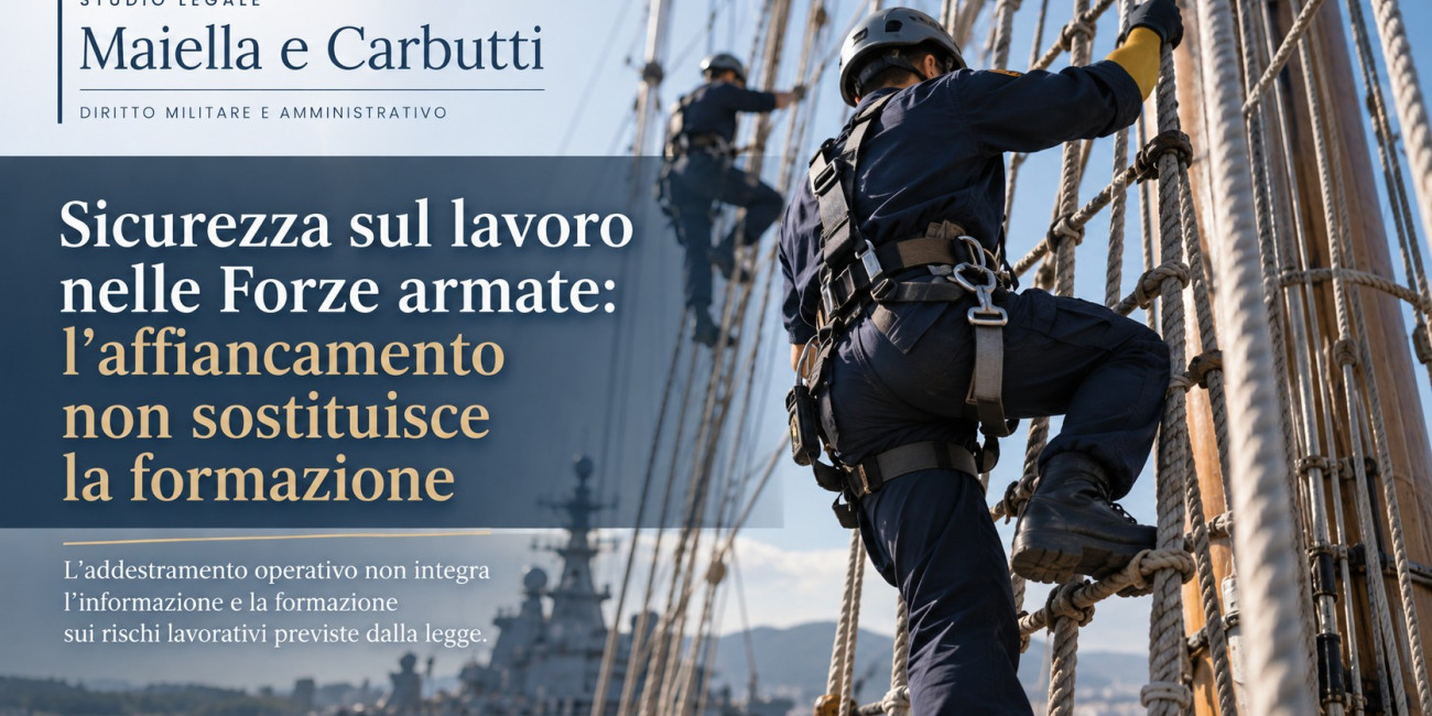 Militari e sicurezza sul lavoro: l'affiancamento non basta ...