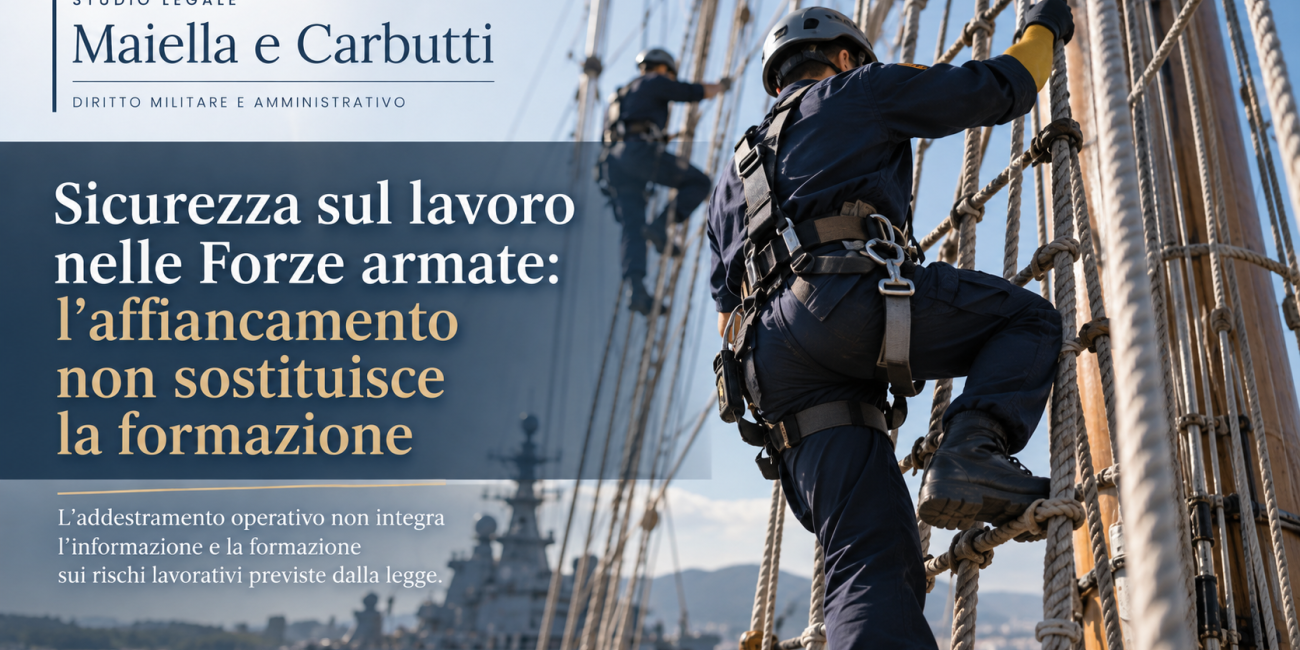 Militari e sicurezza sul lavoro: l'affiancamento non basta ...