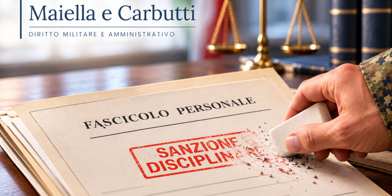 La cancellazione delle sanzioni disciplinari per i militari