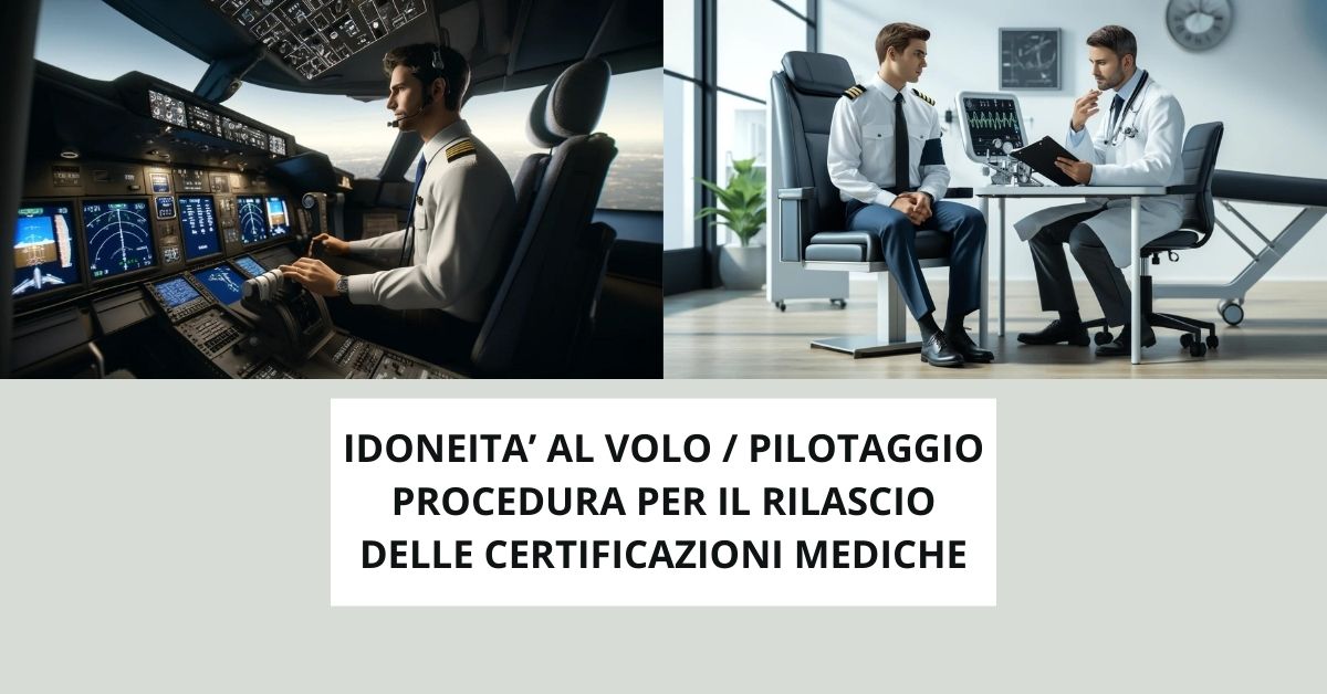 Idoneità al volo / pilotaggio e certificazioni mediche per le licenze aeronautiche
