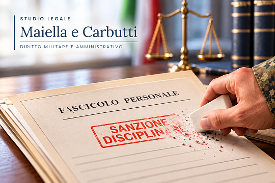 La cancellazione delle sanzioni disciplinari per i militari