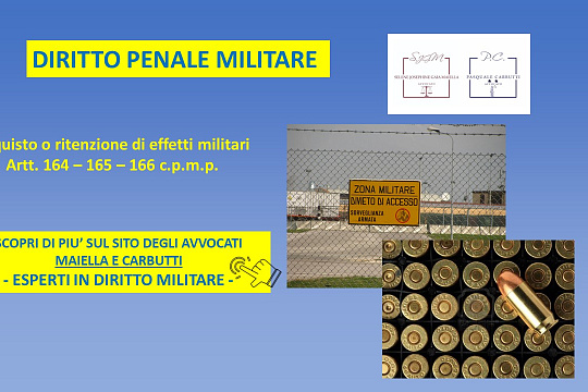Sottrazione di munizionamento e conseguenze penali